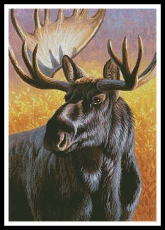 Moose Painting - Artecy Cross Stitch