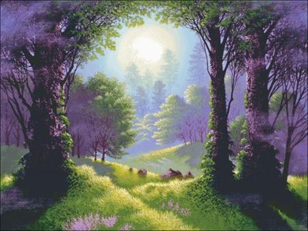 Deep Forest Glow - Charting Creations