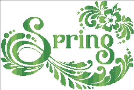 Spring Silhouette - Charting Creations