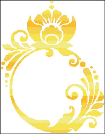 Golden Ring Silhouette - Charting Creations