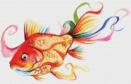 Rainbow Goldfish II by Katy Lipscomb - Paine Free Crafts