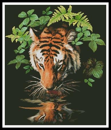 Tiger Reflection - Artecy Cross Stitch