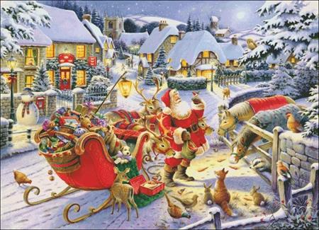 Santa's Christmas Supper - Charting Creations