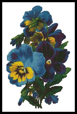 Pansies 3 - Artecy Cross Stitch