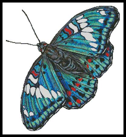Gaudy Baron Butterfly (No Background) - Artecy Cross Stitch