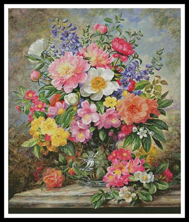 June Flowers In Radiance (Large) - Artecy Cross Stitch