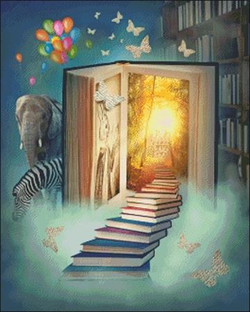 Small The Magic Of Books - Charting Creations