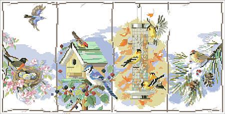 Four Seasons Birds - Kooler Design Studio
