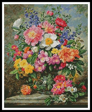 Mini June Flowers In Radiance - Artecy Cross Stitch