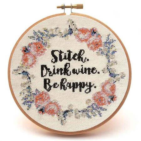 Stitch & Drink Wine - Peacock & Fig