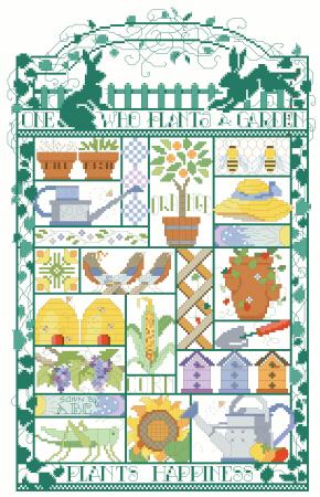 One Who Plants A Garden Sampler - Kooler Design Studio