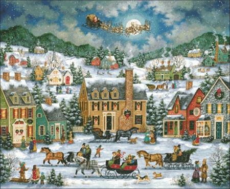 Christmas Eve Fly By - Charting Creations