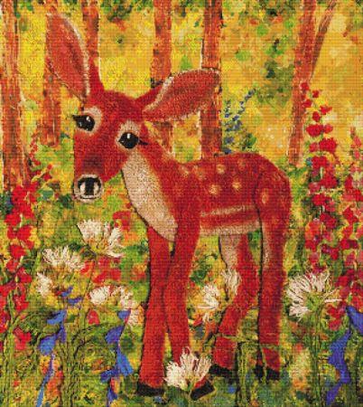 Fergus In Flowers by Paula Hickman - Paine Free Crafts
