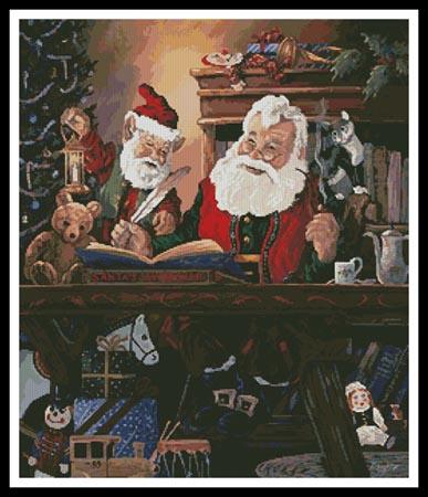Checking The List - Artecy Cross Stitch