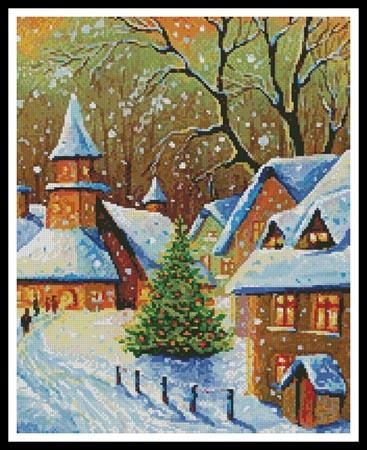 Snowy Village (Crop) - Artecy Cross Stitch
