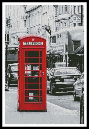 London Phone Booth - Artecy Cross Stitch