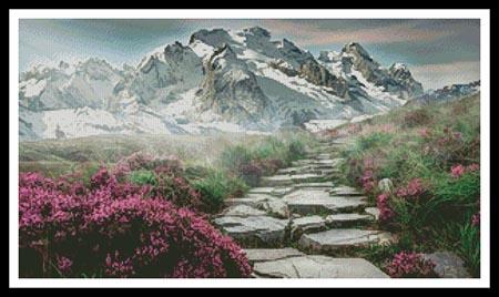 Stairway To The Mountains - Artecy Cross Stitch