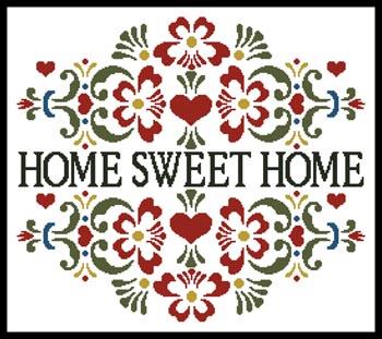 Home Sweet Home Floral - Artecy Cross Stitch