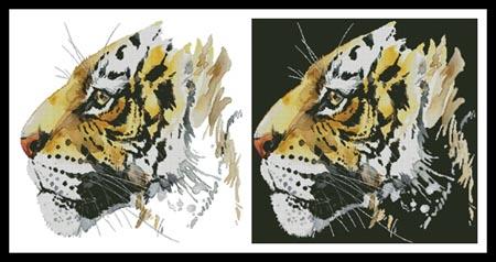 Abstract Tiger - Artecy Cross Stitch