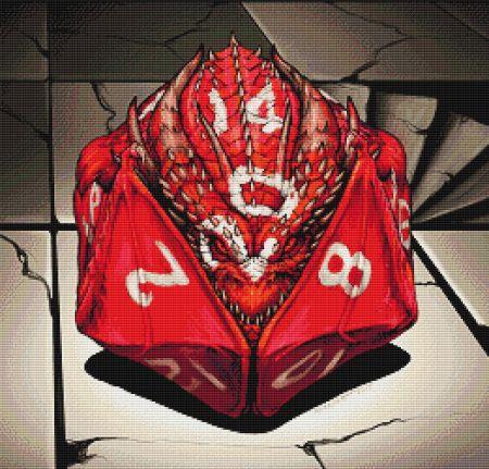 D20 Dragon by Stanley Morrison - Paine Free Crafts