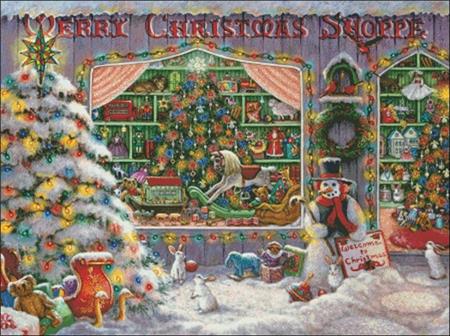 Merry Christmas Shoppe - Charting Creations