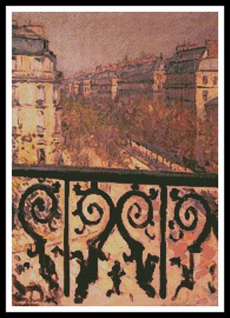 A Balcony In Paris - Artecy Cross Stitch