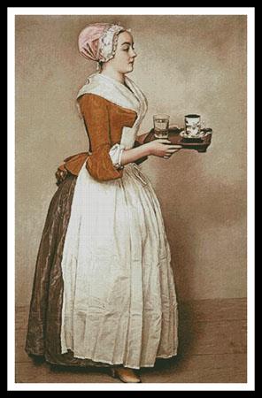 The Chocolate Girl 2 (Large) - Artecy Cross Stitch