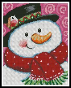 Mini Merry Snowman - Artecy Cross Stitch