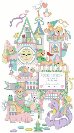 Sleepy Time Castle Birth Record - Kooler Design Studio