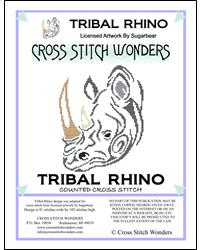 Tribal Rhino - Cross Stitch Wonders