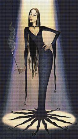 Morticia by Aly Fell - Paine Free Crafts