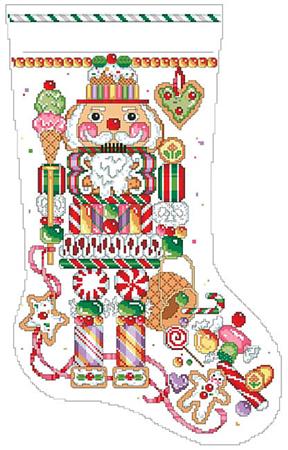 Candy Nutcracker Stocking - Kooler Design Studio