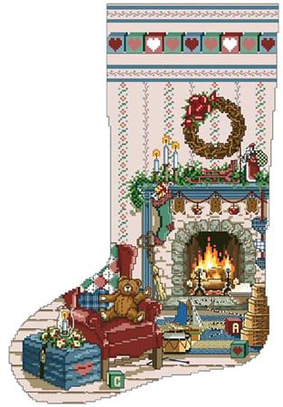 Home For Christmas Heirloom Stocking - Kooler Design Studio