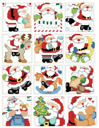Jolly Santa Ornaments - Kooler Design Studio