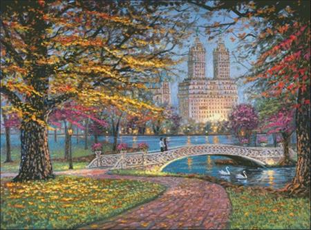 Autumn Stroll In Central Park - Charting Creations