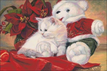 Christmas Kitten - Charting Creations