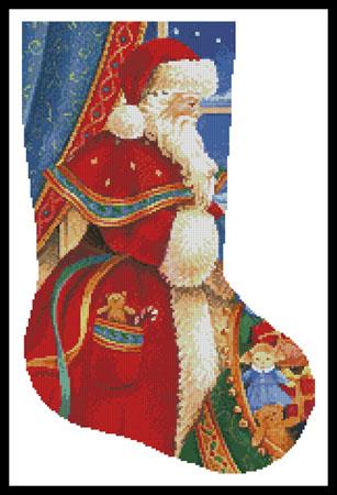 Christmas Delivery Stocking (Right) - Artecy Cross Stitch