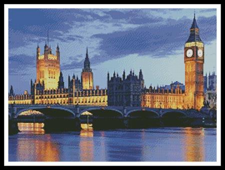 London At Dusk - Artecy Cross Stitch