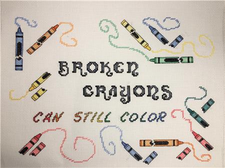 Broken Crayons - Rogue Stitchery