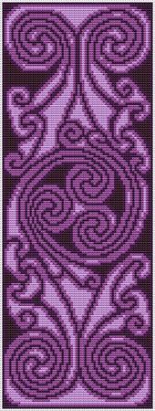 Celtic Spiral Banner - Purple - Artists Alley