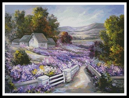 Purple Spring Landscape - Artecy Cross Stitch