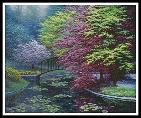 Gardens Of The Villa Melzi - Artecy Cross Stitch