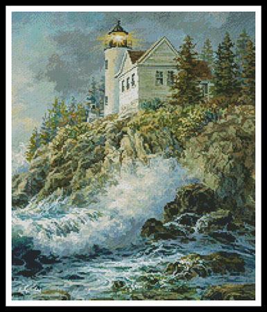Bass Harbor Lighthouse (Crop) - Artecy Cross Stitch