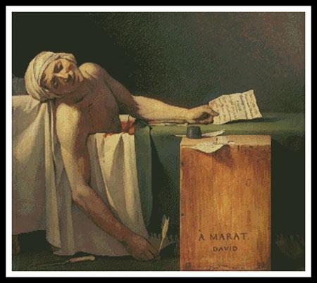The Death Of Marat - Artecy Cross Stitch