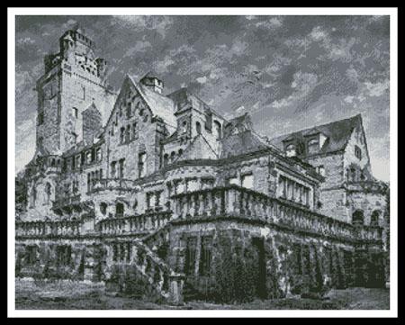 Artistic Castle (Black And White) - Artecy Cross Stitch