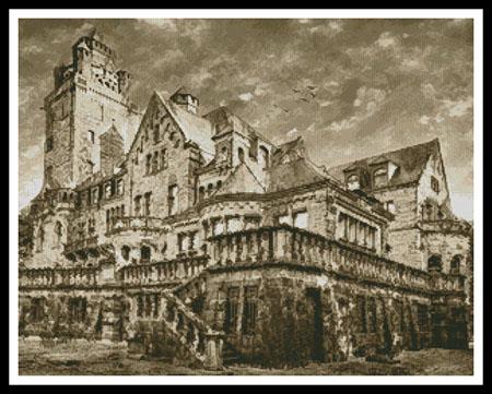 Artistic Castle (Sepia) - Artecy Cross Stitch