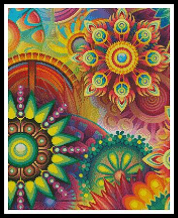 Colourful Abstract (Crop 1) - Artecy Cross Stitch