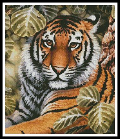 Jungle Tiger (Crop) - Artecy Cross Stitch