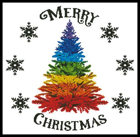 Rainbow Christmas Tree - Artecy Cross Stitch