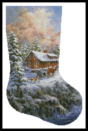 Winter Majesty Stocking (Right) - Artecy Cross Stitch